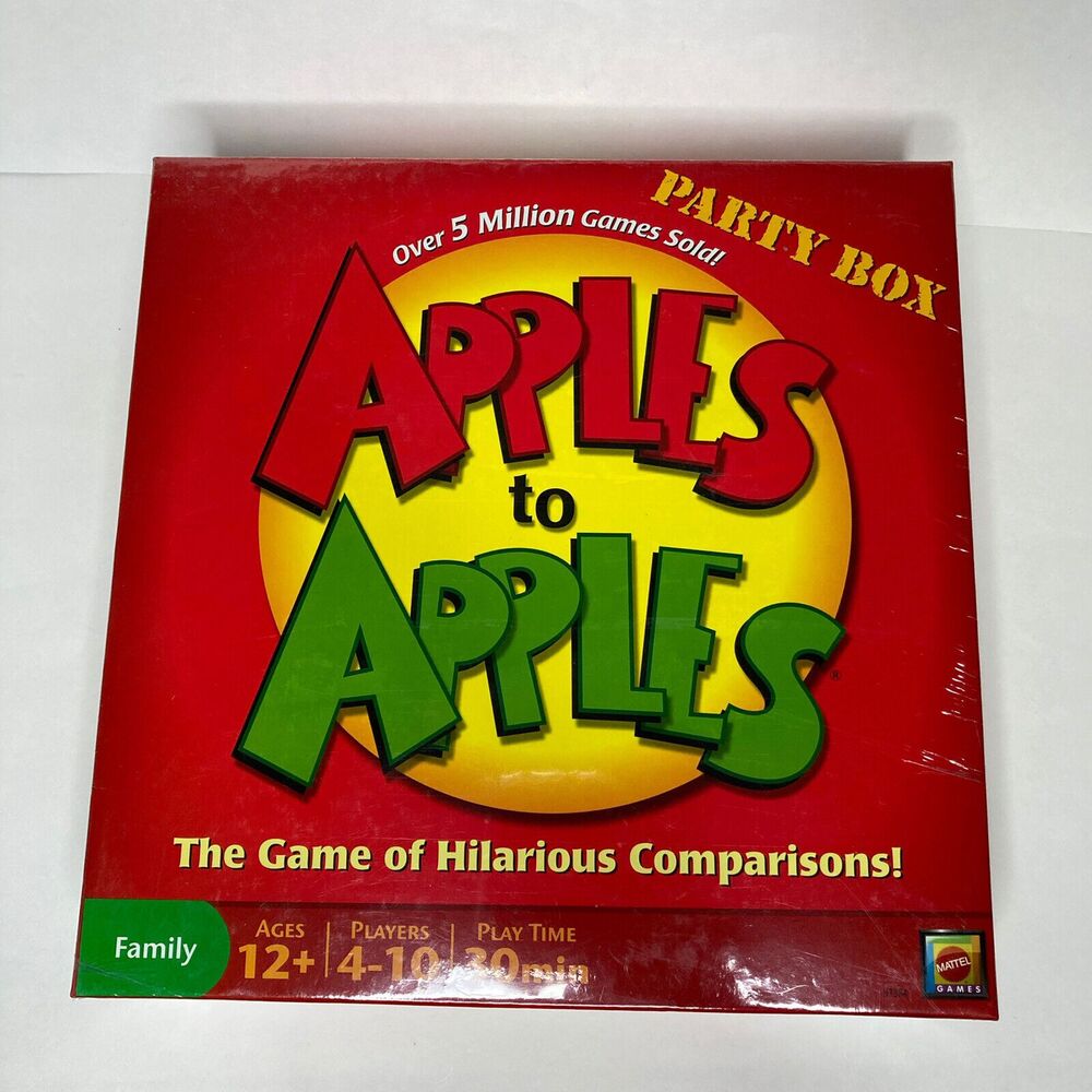 Apples To Apples Party Box Board Game Mattel Family Night, Brand New SEALED